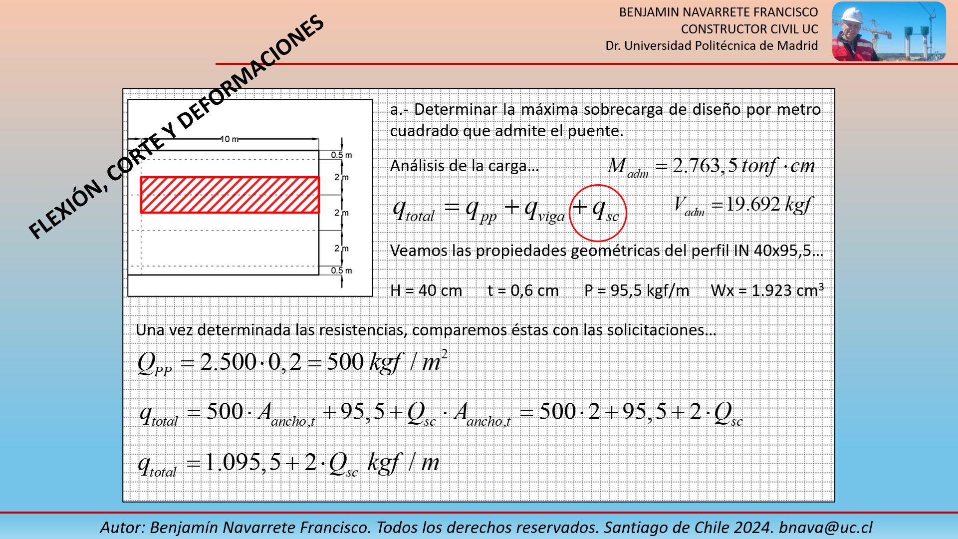 Flexión, corte y deformaciones acero